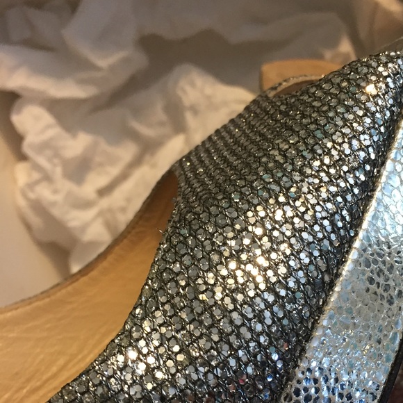 Jimmy Choo Clue Glitter Heels sz 39.5 fit size 9 - Picture 5 of 5