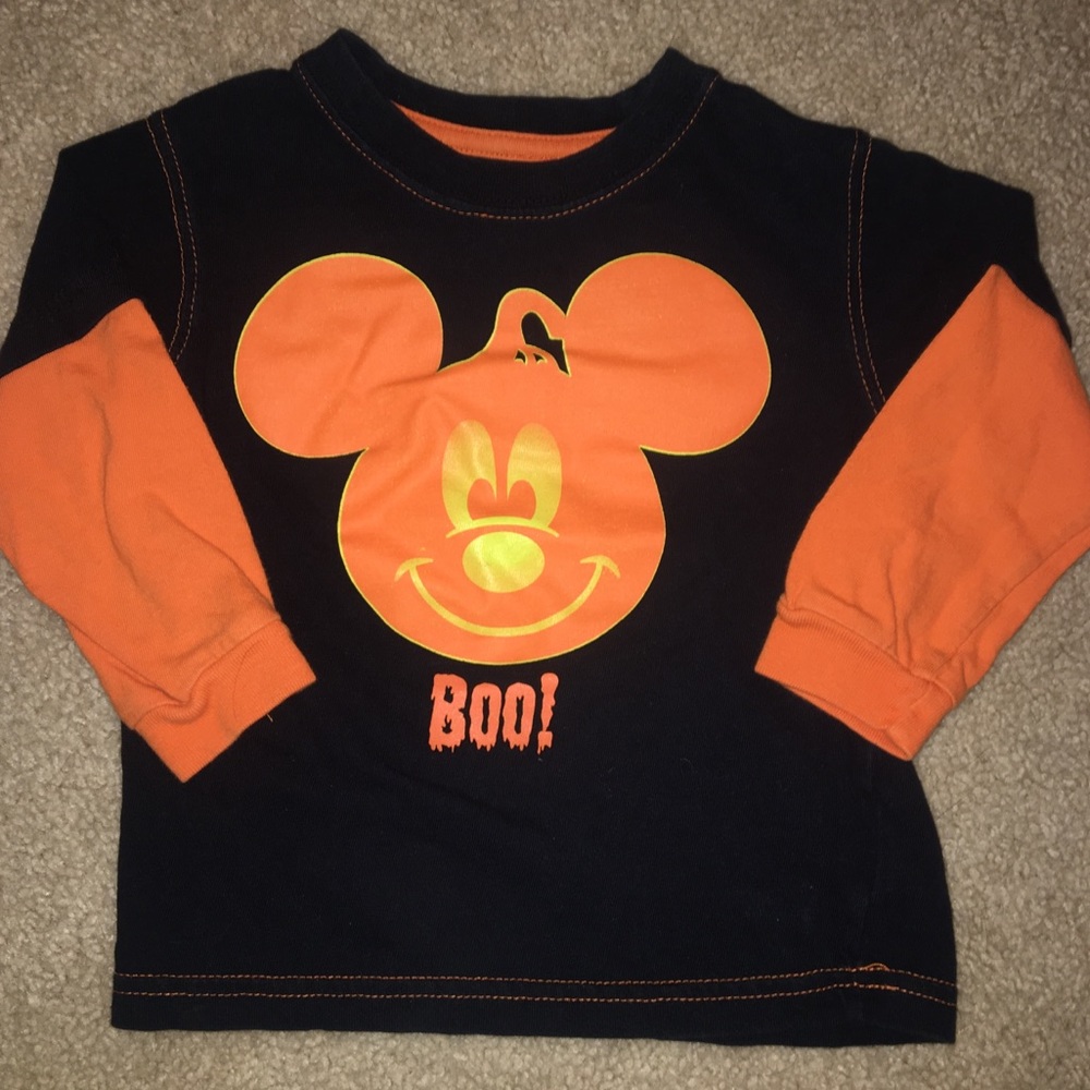 Boys Toddler Halloween Mickey Mouse Shirt