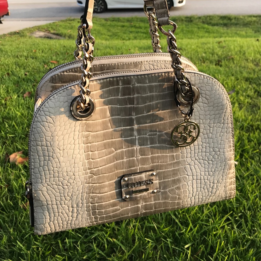 Guess snakeskin purse