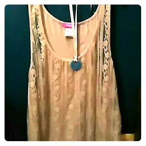 Cream colored Lace top