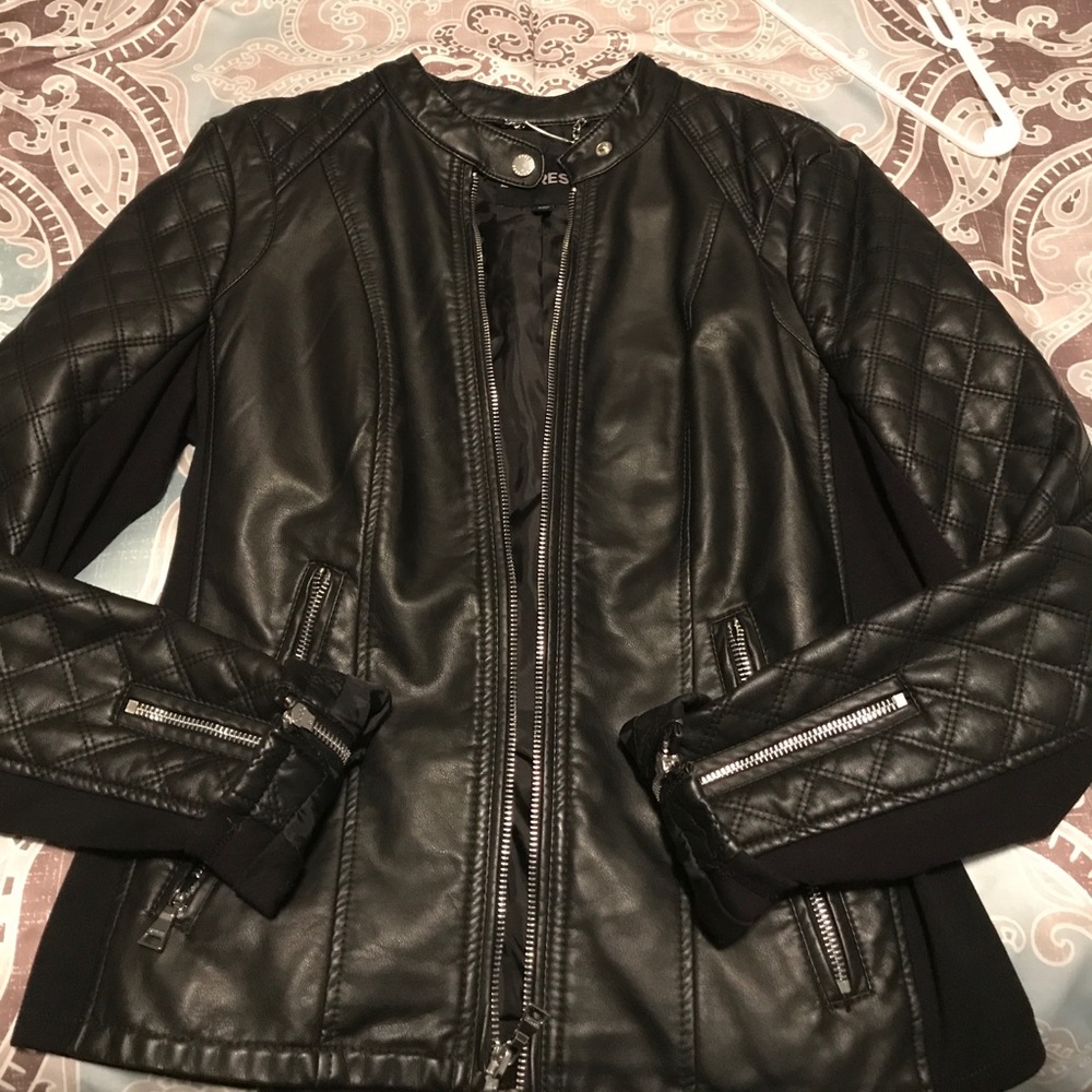 Express "leather" jacket- medium
