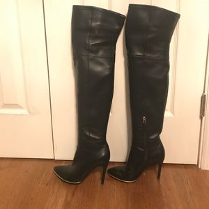 Guess Over The Knee Black Boots