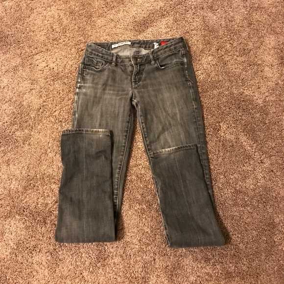 Express Gray Skinny Jeans - Picture 2 of 3