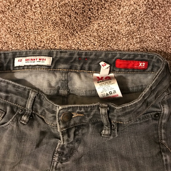 Express Gray Skinny Jeans - Picture 3 of 3