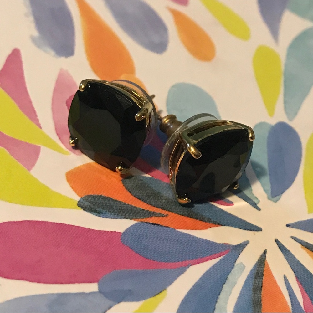 Kate Spade Black Statement Studs