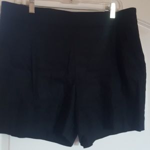 Apt 9 linen shorts with black thread design