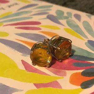 Kate Spade Yellow Statement Studs .