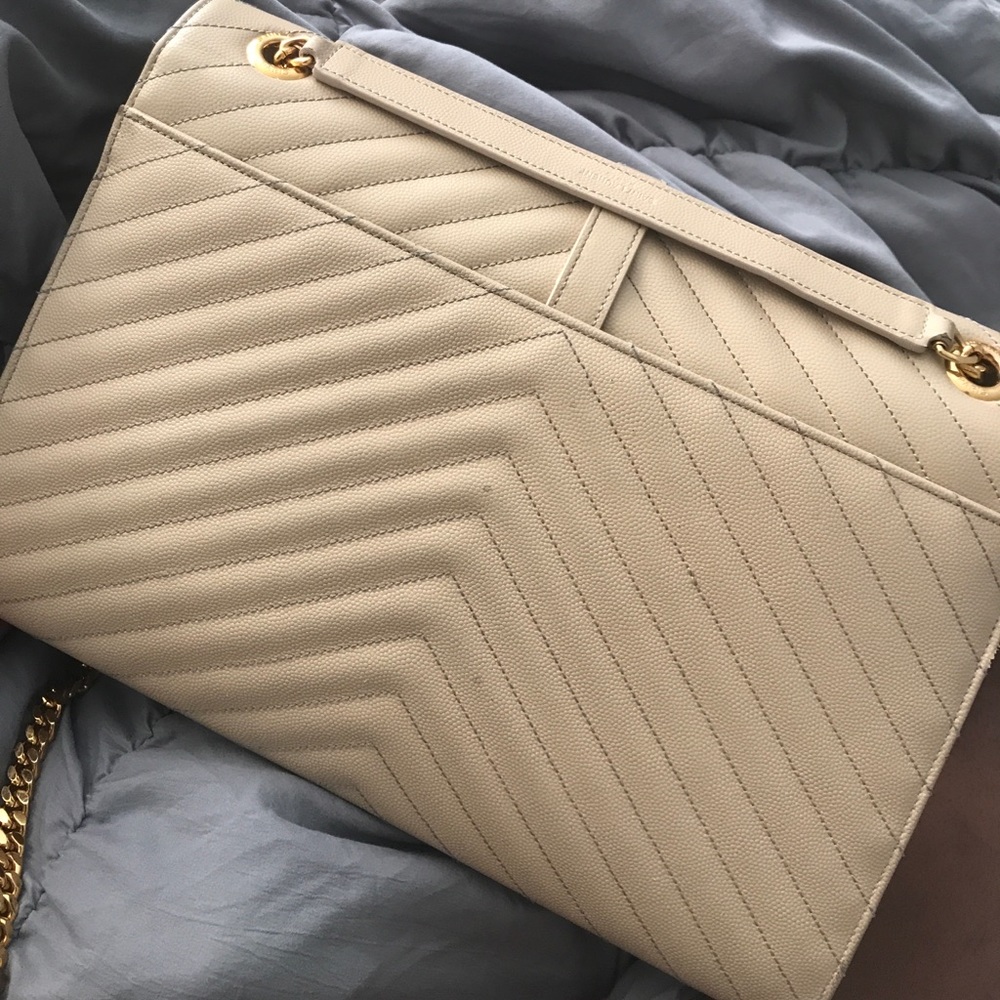 Large Monogram Leather Chain Shoulder Bag - Picture 7 of 8