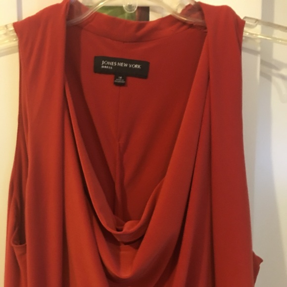 🎀JonesNY Cowl Neck Accordion Dress - Picture 3 of 4