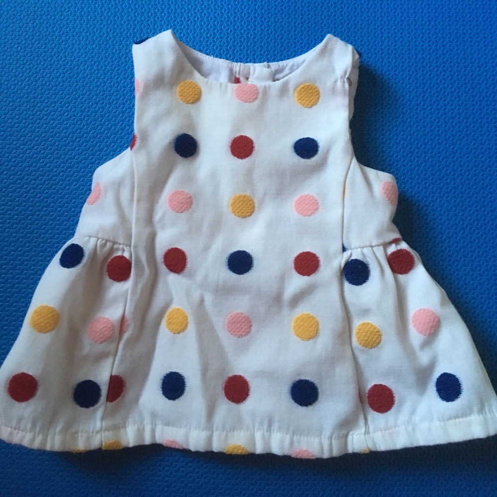 Brand New Gorgeous White Dress/Top Dots OshKosh