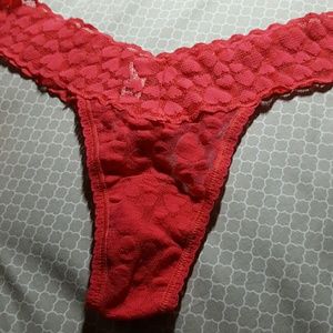 Victoria's Secret red heart thong