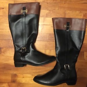 Karen Scott 9.5, extended calf, riding boots