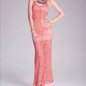 Jewel Embroidered Bebe Maxi Dress