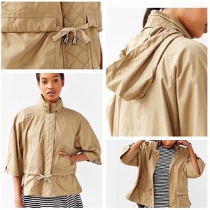 Urban Outfitters Cropped Sleeve Anorak Rain Jacket