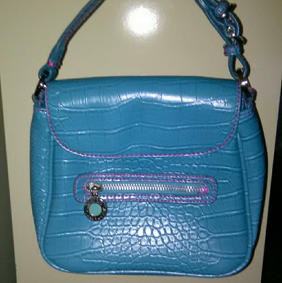 SOLD   Tommy Hilfiger Turquoise Handbag - Picture 1 of 8