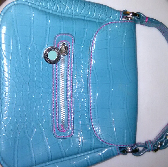 SOLD   Tommy Hilfiger Turquoise Handbag - Picture 2 of 8