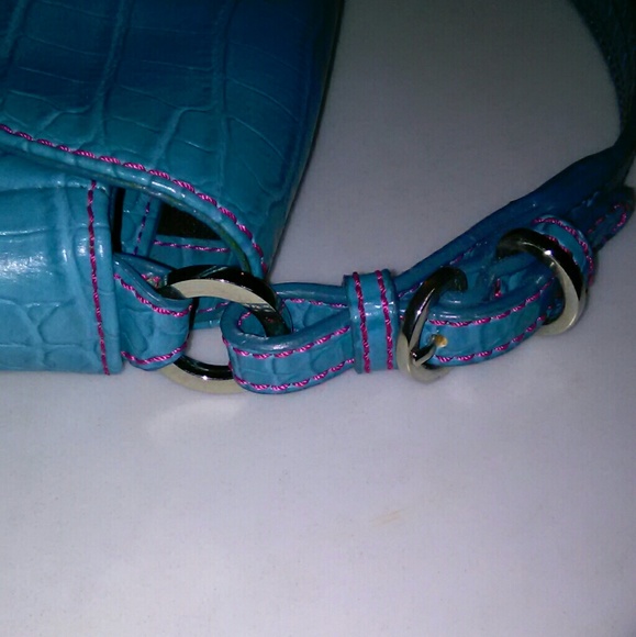 SOLD   Tommy Hilfiger Turquoise Handbag - Picture 4 of 8