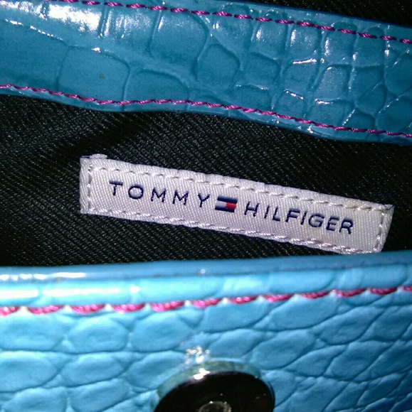 SOLD   Tommy Hilfiger Turquoise Handbag - Picture 5 of 8