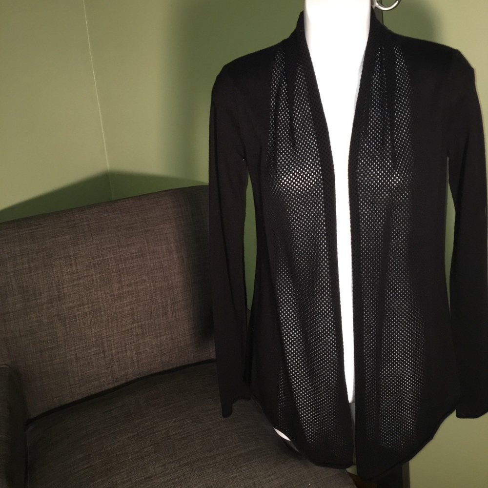 Express 3/4 Length Cardigan Black XS