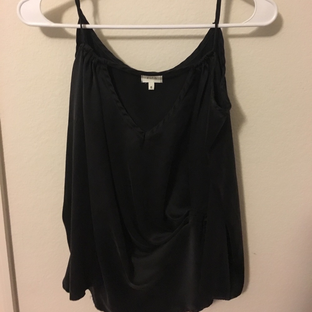 🖤Black Satin Ruth Top🖤 - Picture 3 of 3