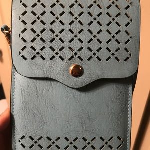 Blue cross body