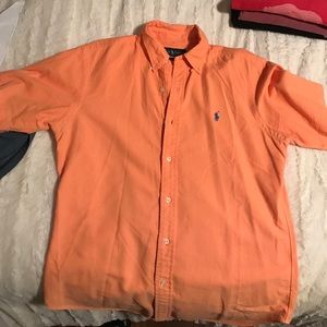 Men’s polo short sleeved button up