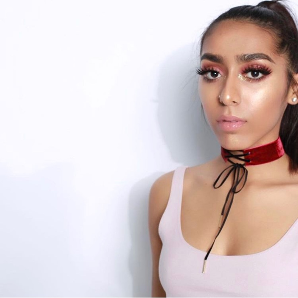 Burgundy Velvet Choker