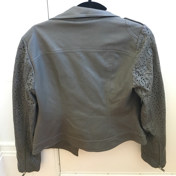 Blanc Noir Faux Leather Jacket - Picture 2 of 3