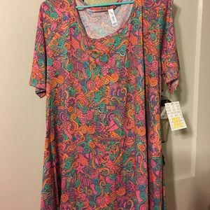 LuLaRoe Sea Inspired Perfect Tee 3X