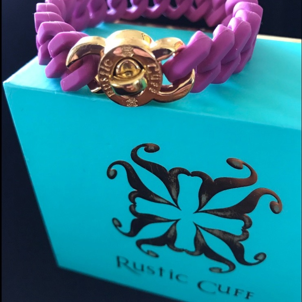 RUSTIC CUFF Madison Magenta with Gold