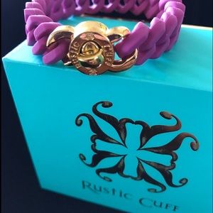 RUSTIC CUFF Madison Magenta with Gold