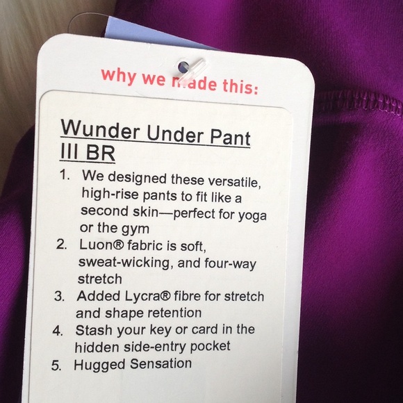 NWT✔️HIGH RISE Lululemon Wunder Under Pant - Picture 7 of 8