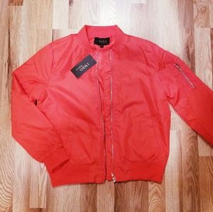 Red Bomber Jacket NEW
