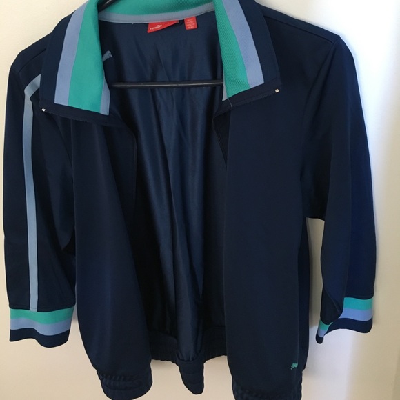Blue Vintage 80s Puma Jacket - Picture 1 of 3