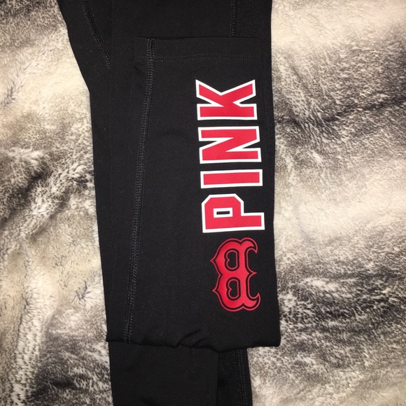 Size Small VS  PINK Ultimate Red Sox Leggings - Picture 3 of 6