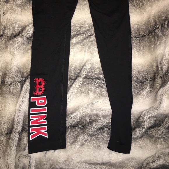 Size Small VS  PINK Ultimate Red Sox Leggings - Picture 5 of 6