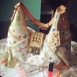 Lv multiple logo colors hobo
