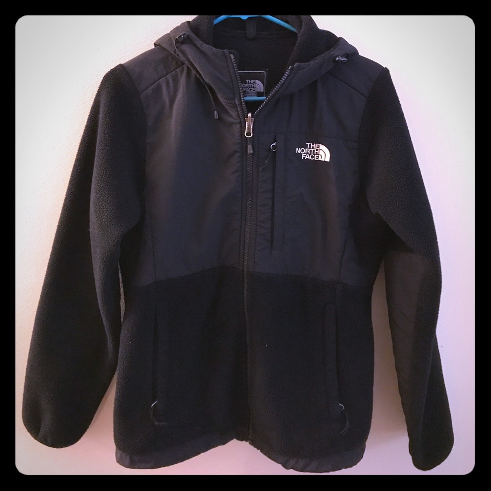 North face hooded fleece jacket
