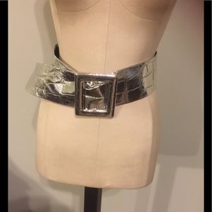 Vintage 80's Silver Belt