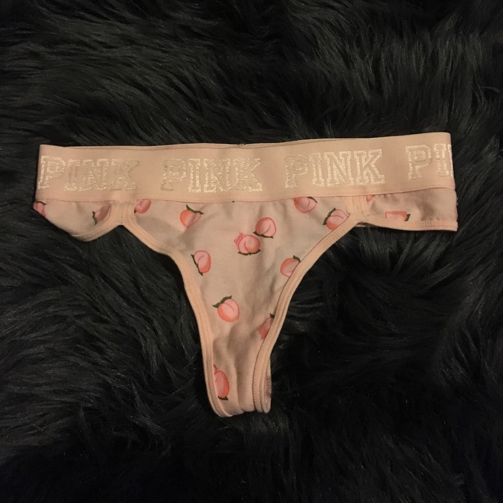 PINK peach cheeky underwear