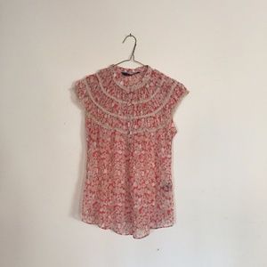 Max Edition Floral Sheer Blouse