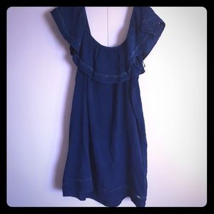 Denim Blue off the shoulder tunic!