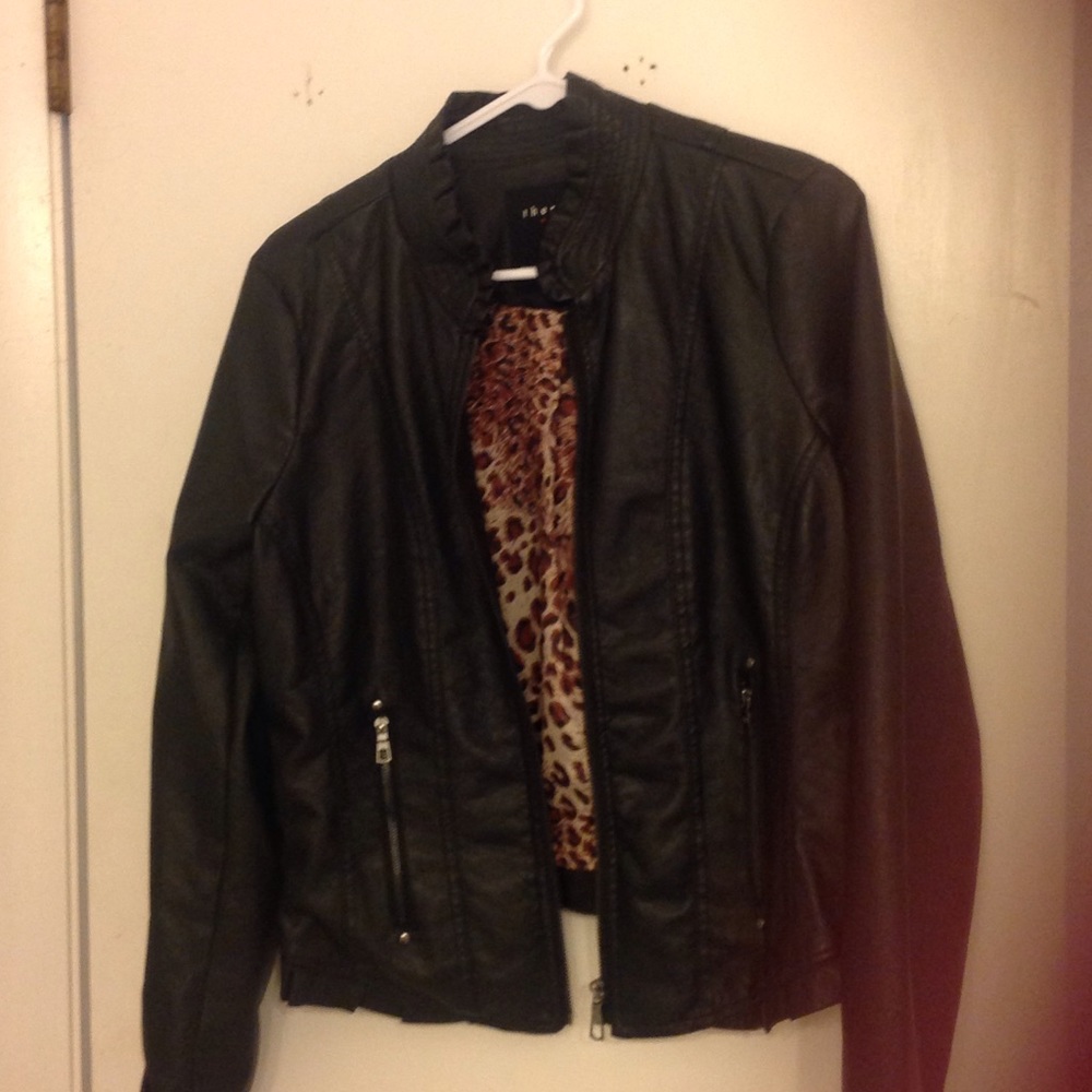 Faux leather jacket