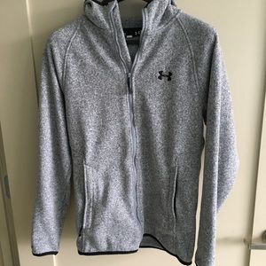 Men’s Medium Gray Underarmour Zip-up Sweatshirt