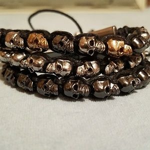 BaubleBar Jewelry - 3 BaubleBar Skull drawcord bracelets BaubleBar Jewelry - 3 BaubleBar Skull drawcord bracelets