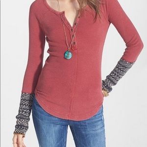 Free People Alpine Cuff Henley, S