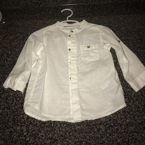 H&M white linen shirt