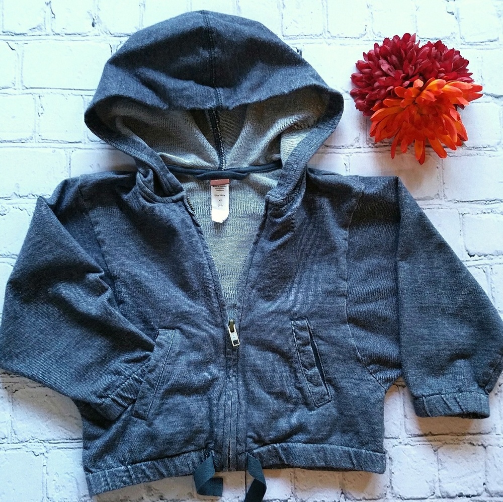 Tea Collection Soft Zip-up Hoodie Sz XS 2-3y