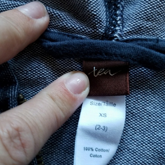 Tea Collection Soft Zip-up Hoodie Sz XS 2-3y - Picture 4 of 6