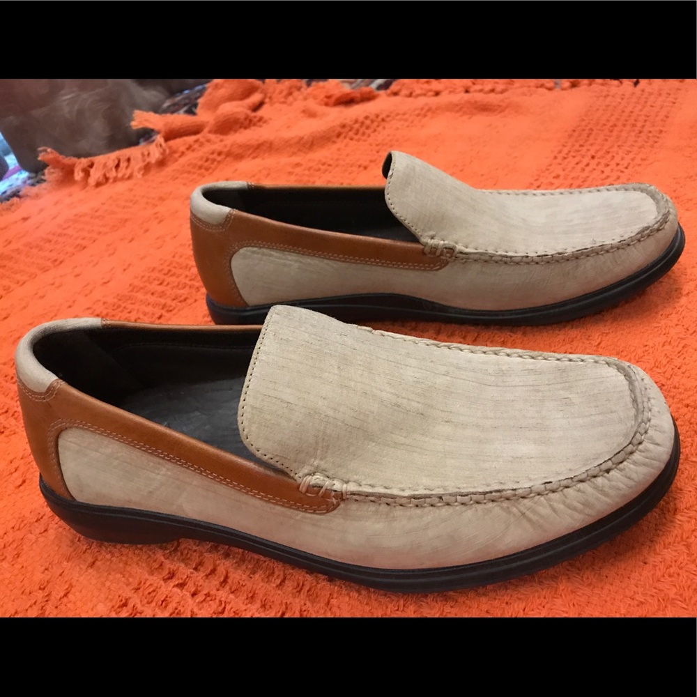 Cole Haan light suede loafers